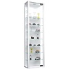 ebuy24 StanoMaxi glazen vitrines wandmontage 1 glazen deur wit.