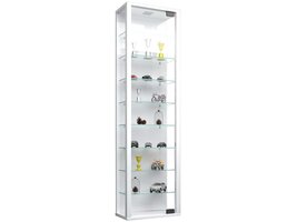 ebuy24 StanoMaxi glazen vitrines wandmontage 1 glazen deur wit.