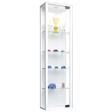 ebuy24 StanoMini glazen vitrines wandmontage 1 glazen deur wit.