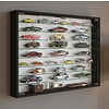 ebuy24 MandosaXXL glazen vitrines wandmontage 2 glazen deuren zwart.