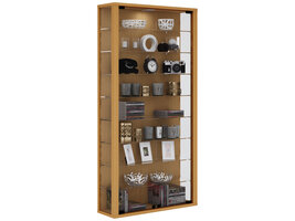 ebuy24 Vitrosa Maxi vitrinekast Wandmodel met 2 glazen deuren 8 glazen plankenBeuken decor.