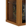 ebuy24 Vitrosa Maxi vitrinekast Wandmodel met 2 glazen deuren 8 glazen plankenKernnoten decor.