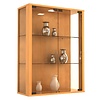 ebuy24 Udina vitrinekast Wandmodel met 2 glazen deuren 2 glazen plankenBeuken decor.