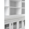ebuy24 Halifax vitrinekast , boekenkast 12 planken, 6 deuren wit.