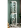 ebuy24 KavisaXXL vitrinekast 2 glazen deuren wit.
