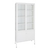 ebuy24 Brisbane vitrinekast 4 deuren wit.