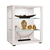 ebuy24 GlasolS vitrinekast 3 planken wit.
