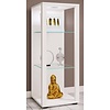ebuy24 GlasolM vitrinekast 3 planken wit.