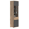 ebuy24 Mason vitrinekast 1 deur eik decor.