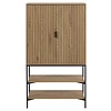 ebuy24 Jason vitrinekast 2 deuren, 2 planken wild eik decor.