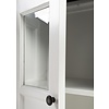 ebuy24 HalifaxContrast dressoir 6 deuren wit, zwart.