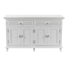 ebuy24 Skansen dressoir 4 deuren, 2 laden wit.