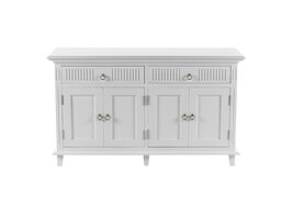 ebuy24 Skansen dressoir 4 deuren, 2 laden wit.