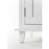 ebuy24 Skansen dressoir 4 deuren, 2 kleine 1 grote lade wit.