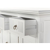 ebuy24 Skansen dressoir 4 deuren, 2 kleine 1 grote lade wit.