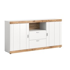 ebuy24 Laredo dressoir 2 deuren, 2 laden, 1 plank mat wit,eik decor,wit.