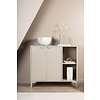 ebuy24 Piring dressoir 2 deuren 1 plank beige.