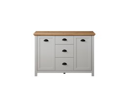 ebuy24 Landside dressoir 2 deuren, 3 laden, grijs.