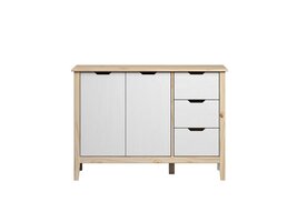 ebuy24 Latera dressoir 3 laden, 2 deuren wit.