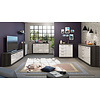 ebuy24 Scout dressoir 1 deur, 4 laden grijs.