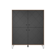 ebuy24 Montez dressoir 4 deuren, grafiet.