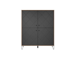 ebuy24 Montez dressoir 4 deuren, grafiet.