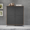 ebuy24 Montez dressoir 4 deuren, grafiet.