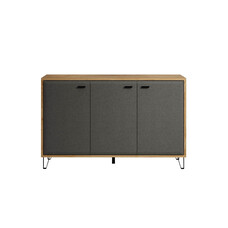 ebuy24 Blanshe dressoir 3 deuren, grijs.