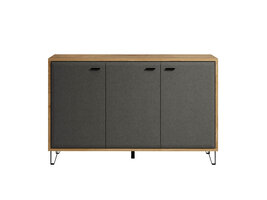 ebuy24 Blanshe dressoir 3 deuren, grijs.