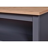 ebuy24 Nellina dressoir keukenÃ˜, 2 planken grijs, Artisan eik decor.