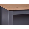 ebuy24 Nellina dressoir keukenÃ˜, 2 planken grijs, Artisan eik decor.
