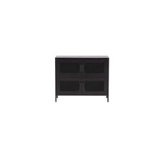 ebuy24 Nett dressoir 4 deuren zwart.