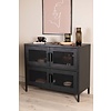 ebuy24 Nett dressoir 4 deuren zwart.