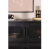 ebuy24 Nett dressoir 4 deuren zwart.