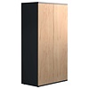 ebuy24 Dalosa3 dressoir 2 deuren antraciet, eik decor.