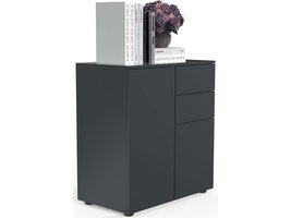 ebuy24 Dalosa4 dressoir 2 deuren 2 laden antraciet.