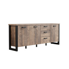 ebuy24 Emile dressoir 3 deuren, 3 laden, eik decor.