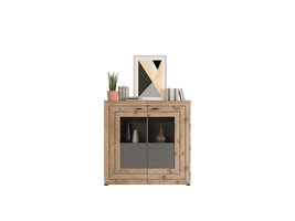 ebuy24 Freno dressoir 2 deuren grijs.