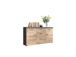 ebuy24 Swift dressoir 3 deuren, 1 lade eik decor.