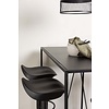 ebuy24 Brea barmeubelset bartafel zwart en 4 Adesto barstoelen zwart.