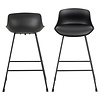 ebuy24 Tipa barstoel PU kunstleer zwart.