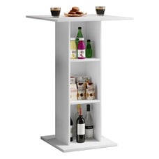 ebuy24 Standos bartafel met 3 plankenwit.