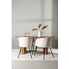 ebuy24 Isolde eethoek tafel naturel en 4 berit stoelen beige.