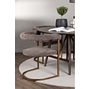 ebuy24 Kaseindon eethoek tafel bruin en 4 Morning stoelen bruin.