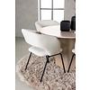 ebuy24 Olivia eethoek tafel whitewash en 4 Day stoelen offwhite.