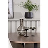 ebuy24 Durango eethoek tafel okkernoot decor en 4 Rosie stoelen beige.