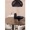 ebuy24 Durango eethoek tafel okkernoot decor en 4 Chico stoelen wit.