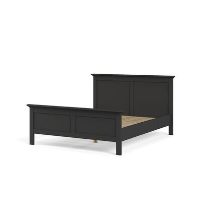 ebuy24 Venedig bed Tweepersoonsbed 160x200 cm, mat grijs.