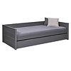 ebuy24 Dream bed 90x200cm met 1 uitschuifbaar bed grijs.