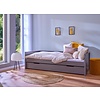 ebuy24 Dream bed 90x200cm met 1 uitschuifbaar bed grijs.